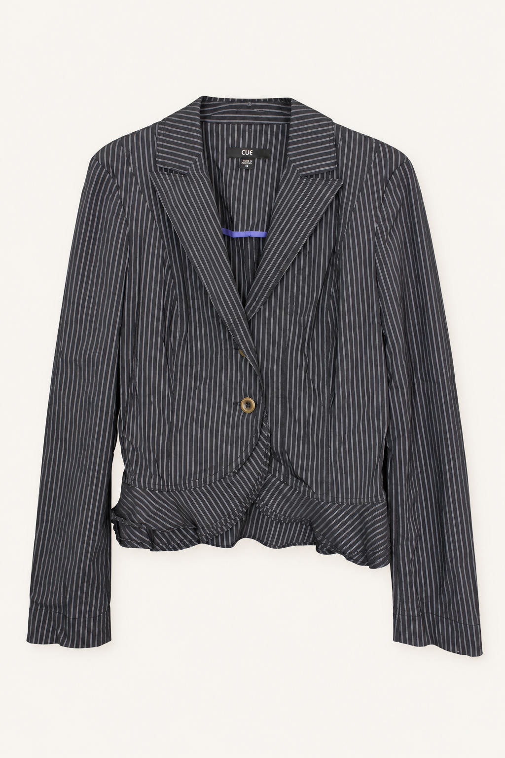 CR-0053, garment-only front view. AI-edited from the actual garment photo; hanger and background removed.