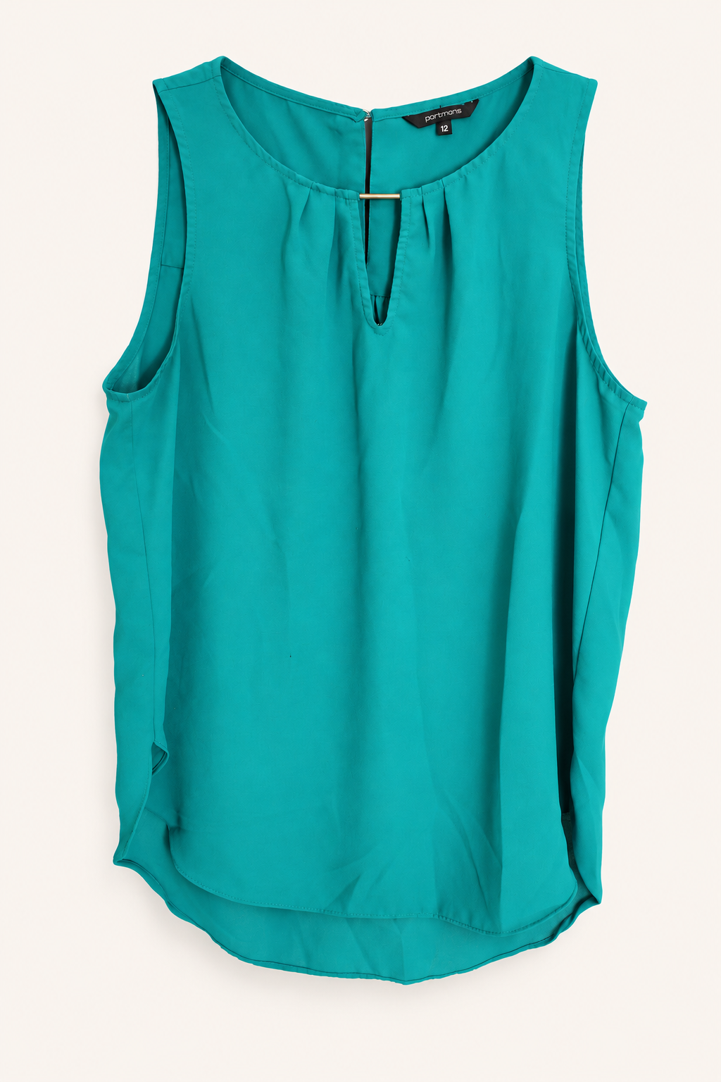 CR-0058, garment-only front view. AI-edited from the actual garment photo; hanger and background removed.
