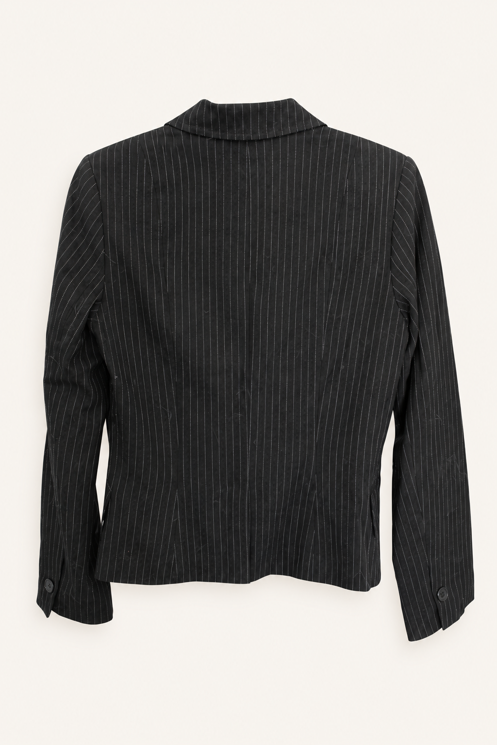 CR-0073, garment-only rear view. AI-edited from the actual garment photo; hanger and background removed.